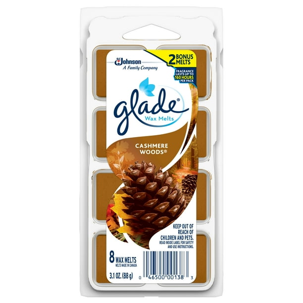 Glade Wax Melts Various Scents ~ 3 pkgs of 8 = 24 Melts Hrs of Fragrance/pk Glade Wax Melts Various Scents ~ 3 pkgs of 8 = 24 Melts Hrs of Fragrance/pk